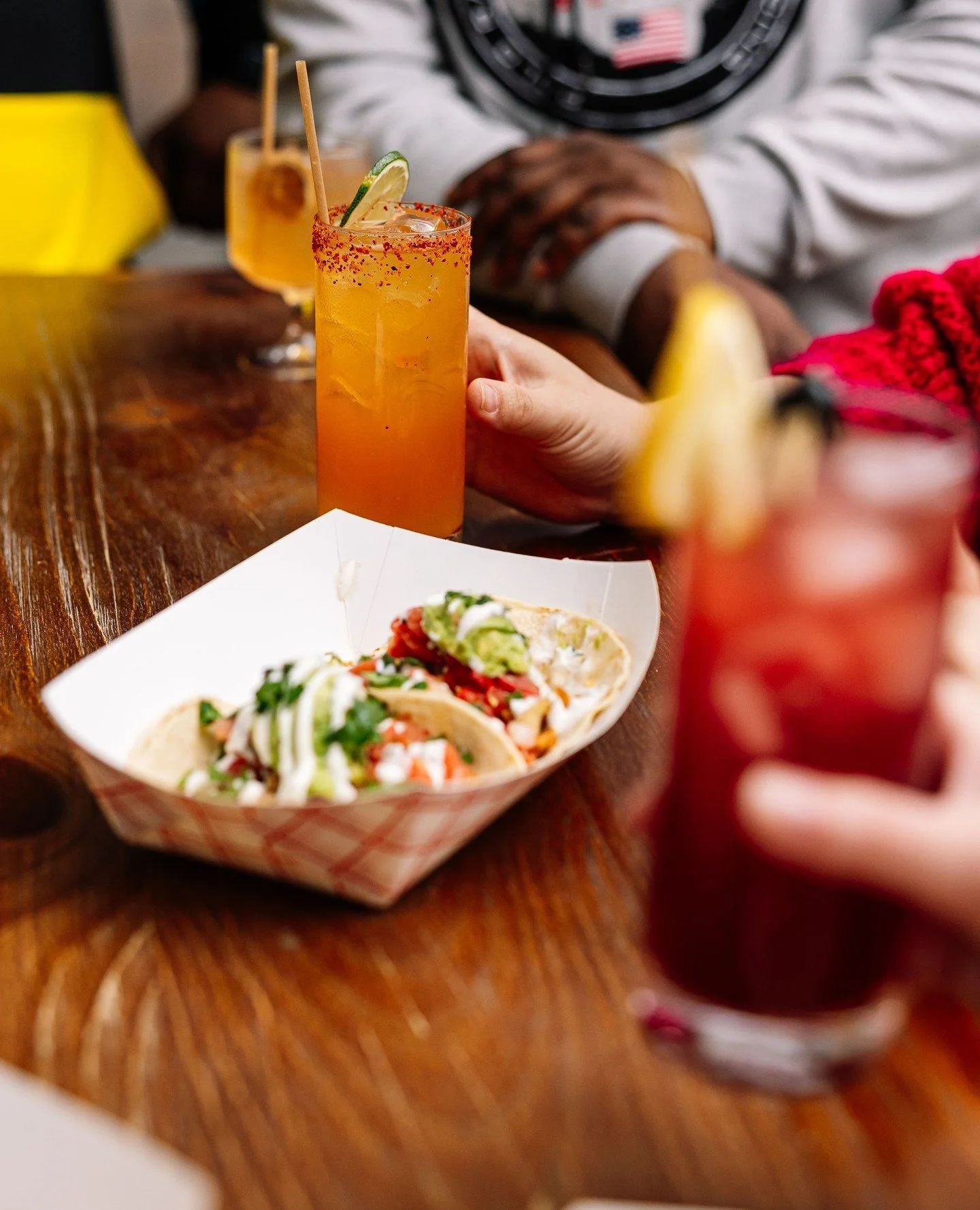 Thursday night taco night is back tomorrow 🌮🍹 Get two street tacos and a classic cocktail for $15. We're open from 5-9, come by and see us!