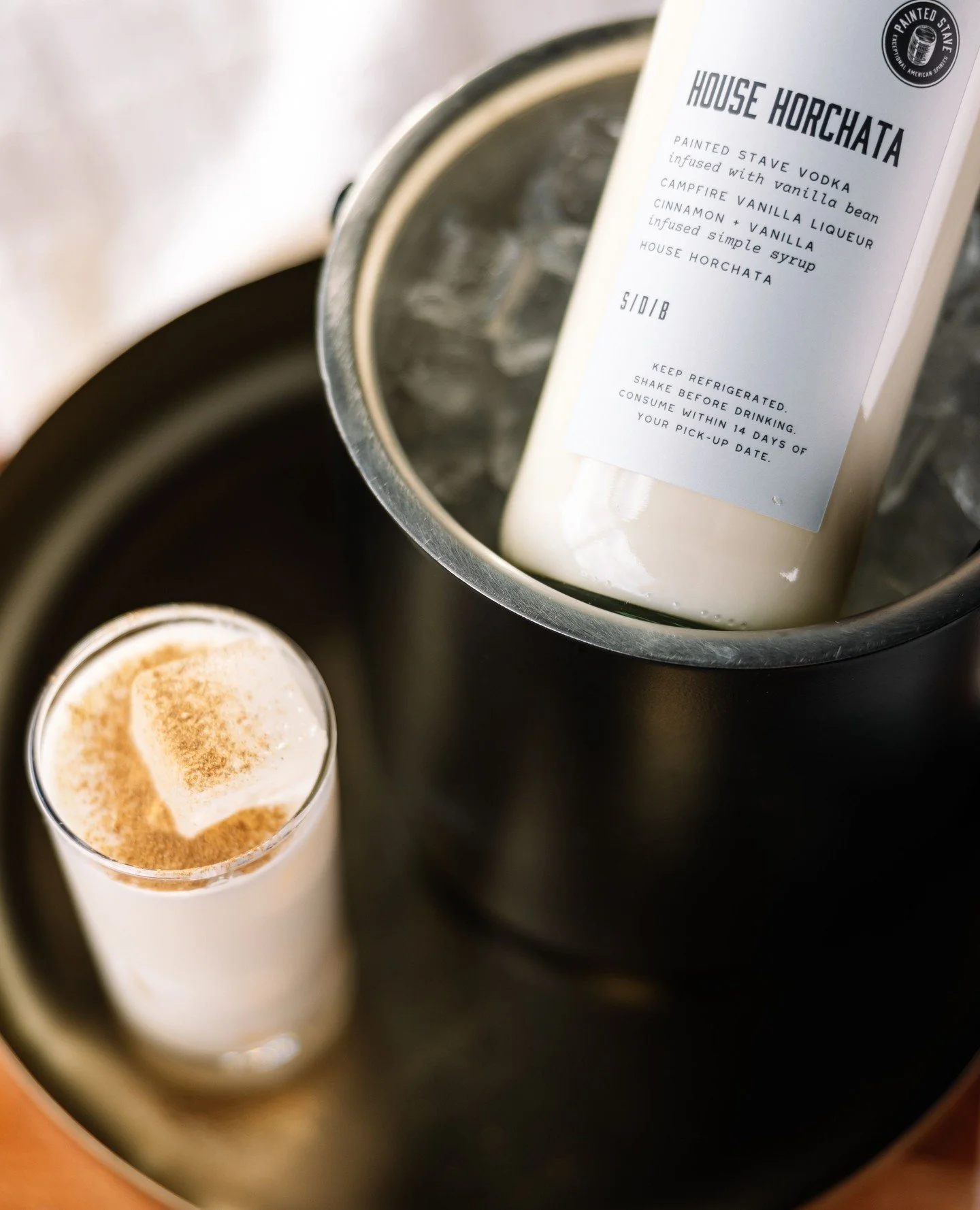 House Horchata ✨ vanilla bean infused painted stave vodka, campfire vanilla liqueur, spiced simple, heavy cream, house horchata.⁠
⁠
Available in house and to-go for the duration of the winter menu. ⁠