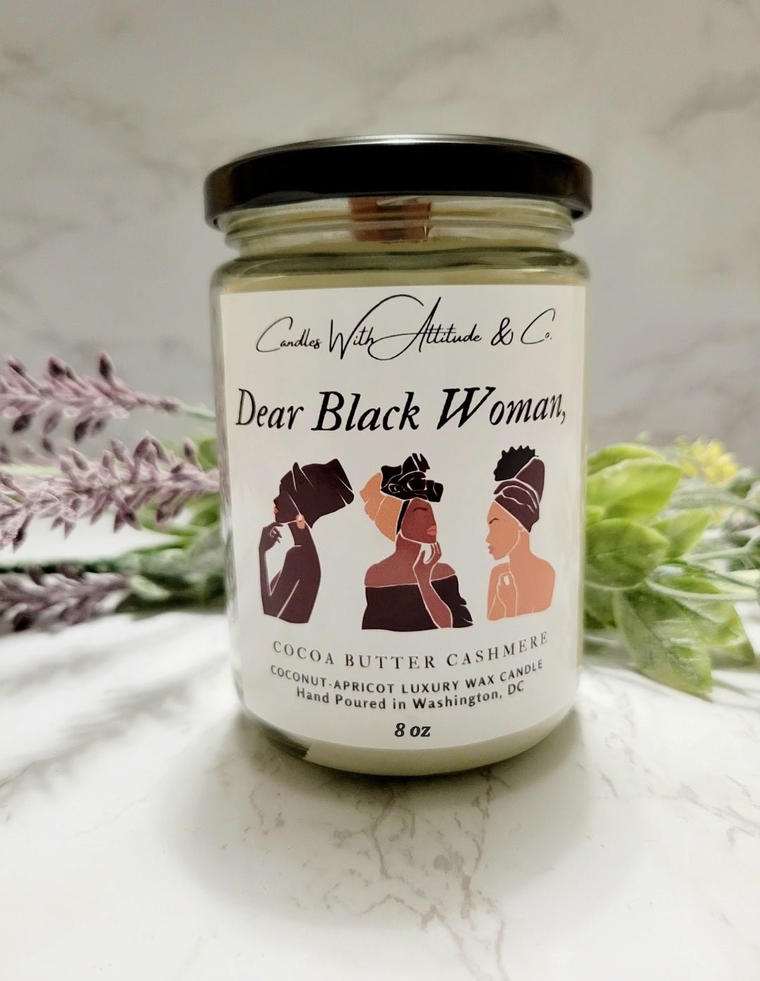 Dear Black Woman, 8 oz Candle