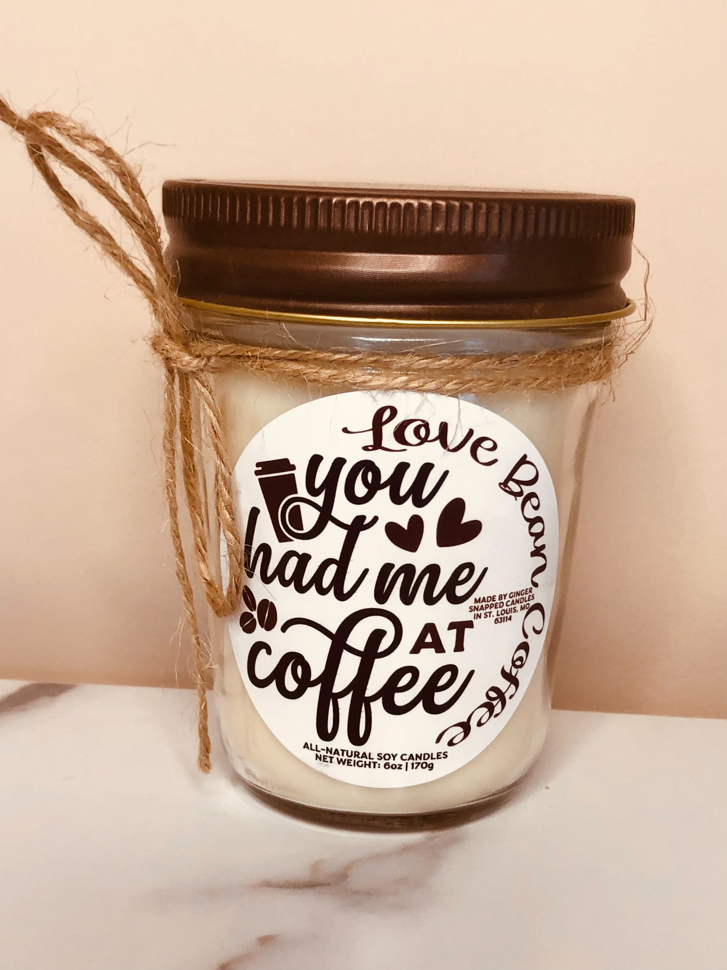 You had me at Coffee Candle
