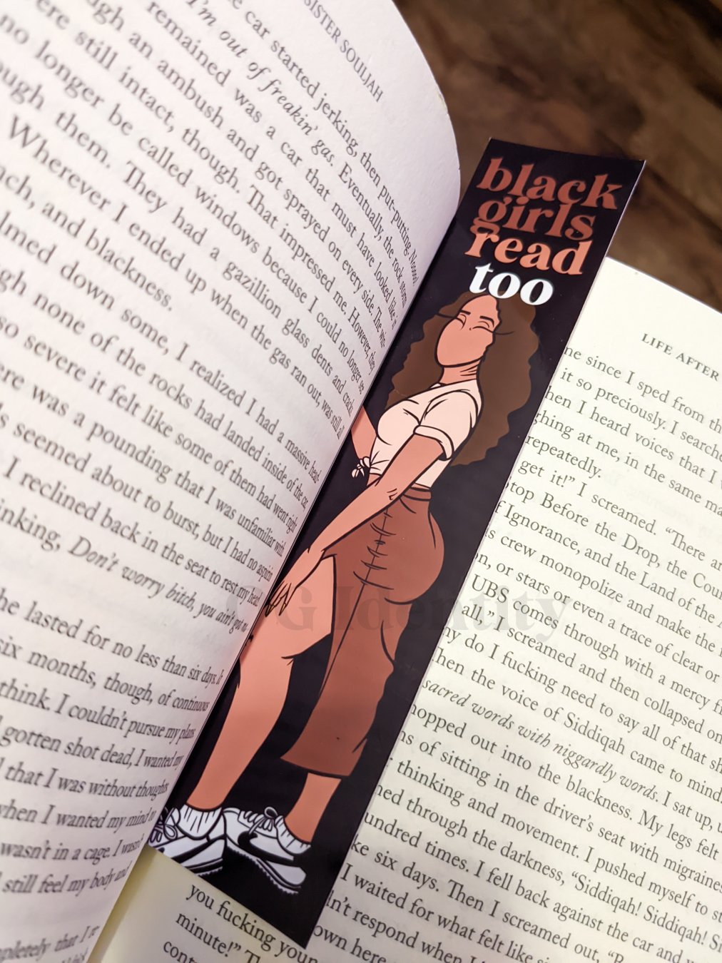 Black Girls Read Mini Bookmark