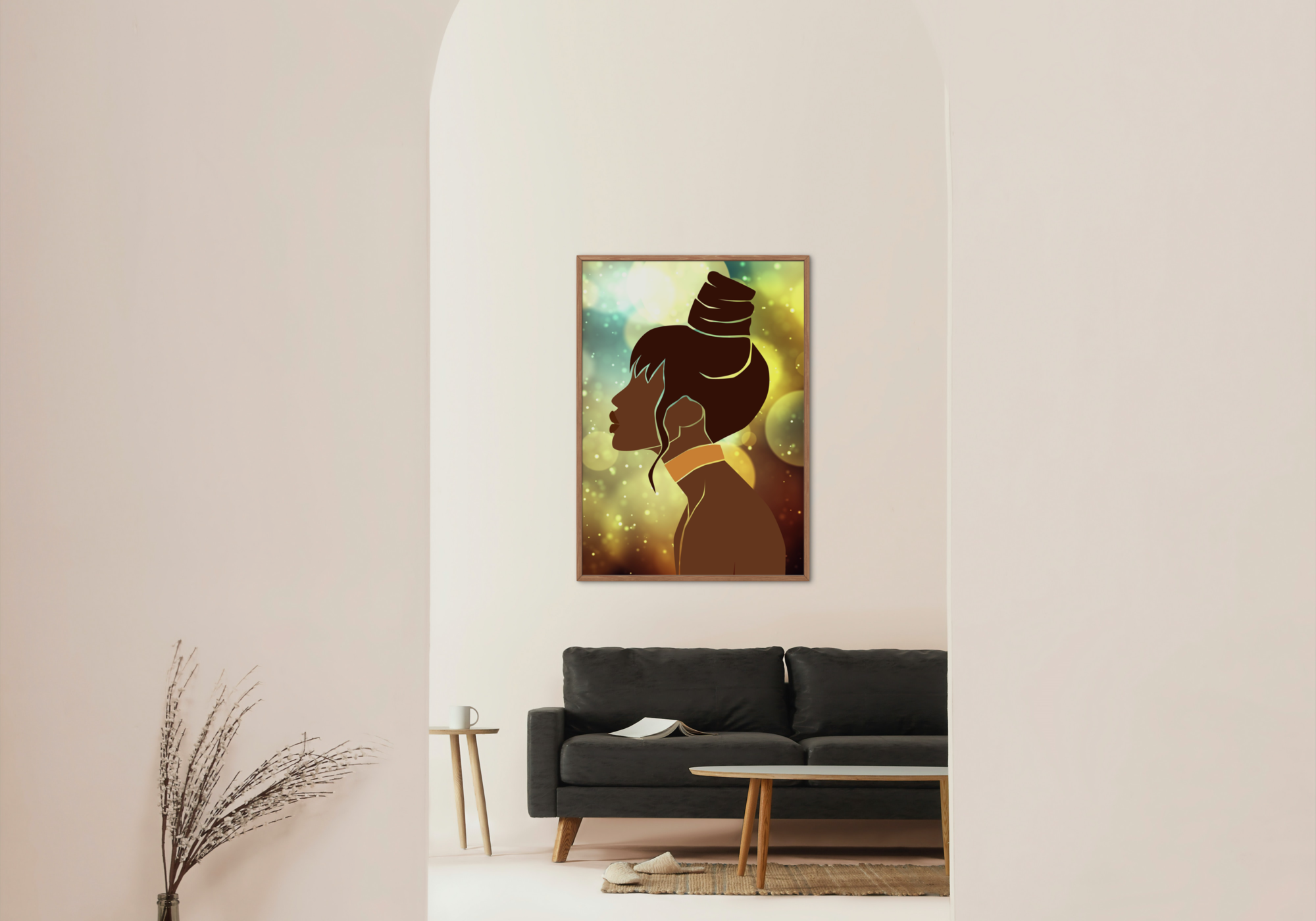 Born to Shine, Golden Shimmer Bokeh Wall Decor, Printable Female Empowerment Art, Instant Digital Download