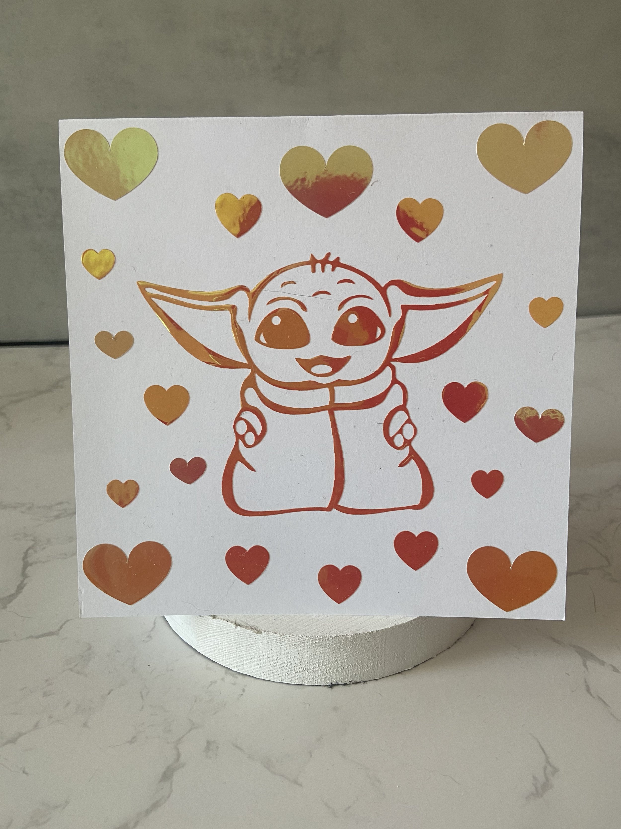 Baby Yoda Love Card