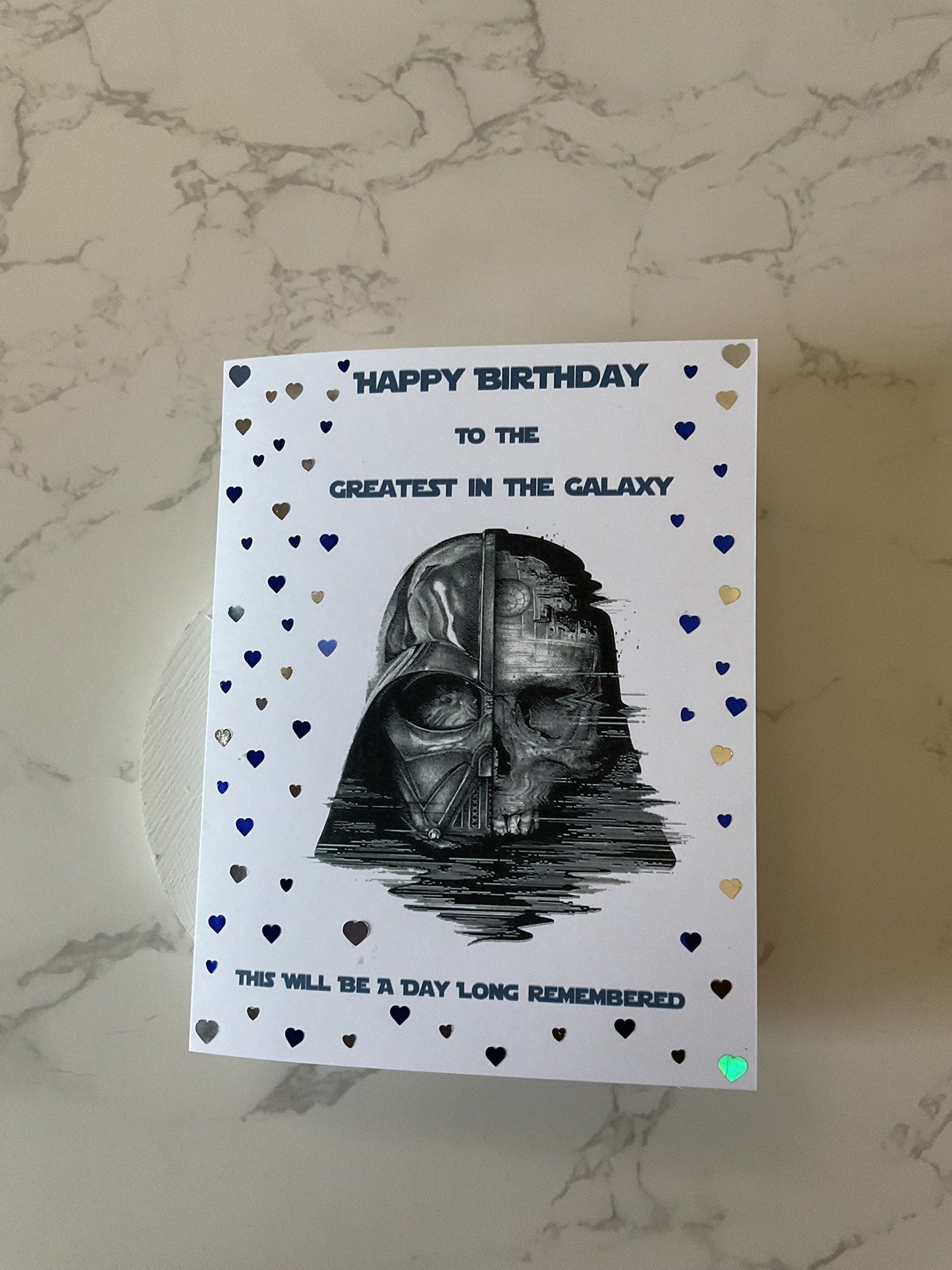 Star Wars Birthday Card, Darth Vader