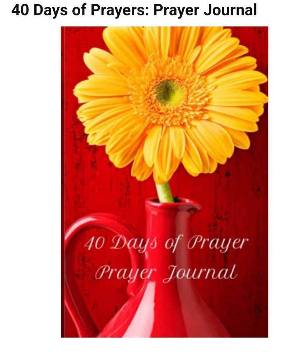 40 Days of Prayers: Prayer Journal