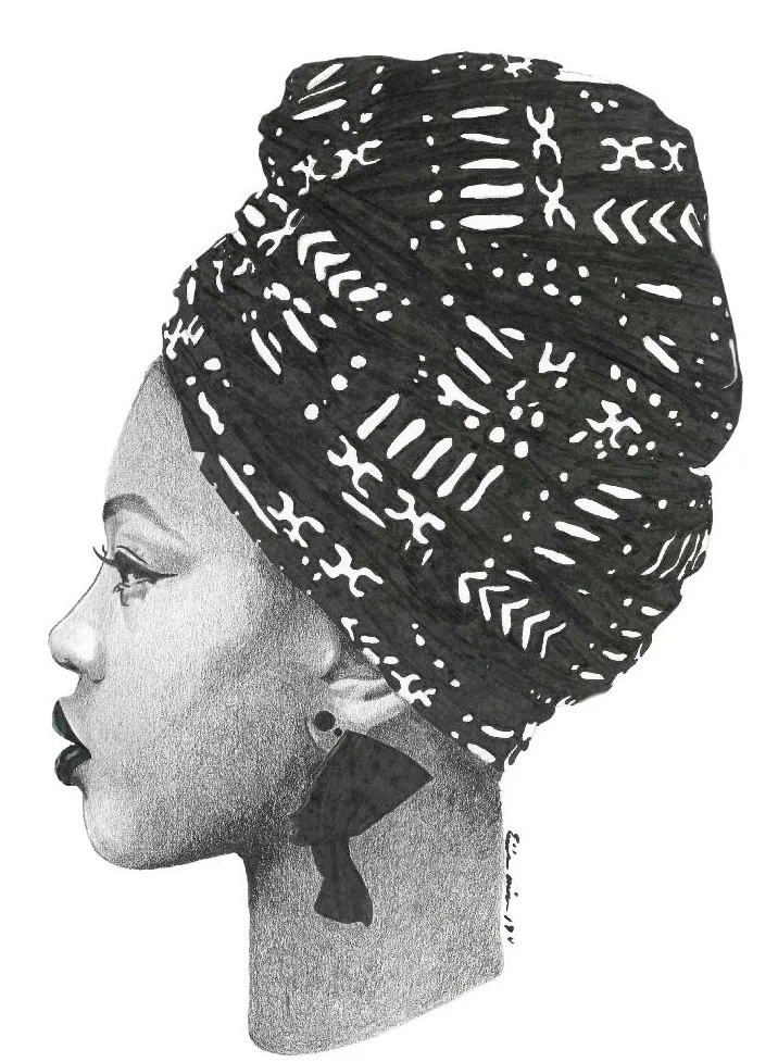 Black head wrap