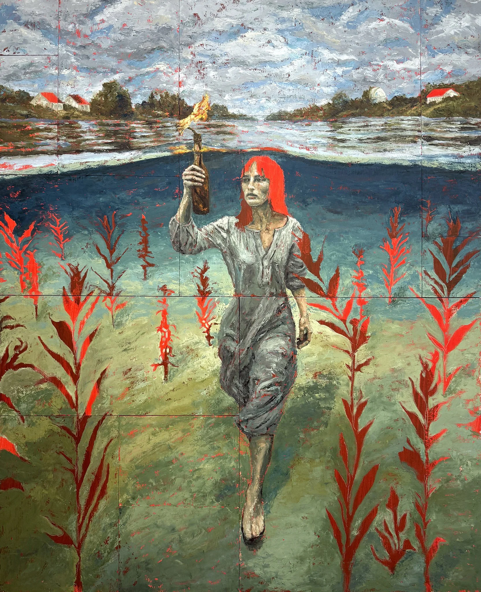 Resistance 2026, 
oil on wood panels, 
60 x 48 inches