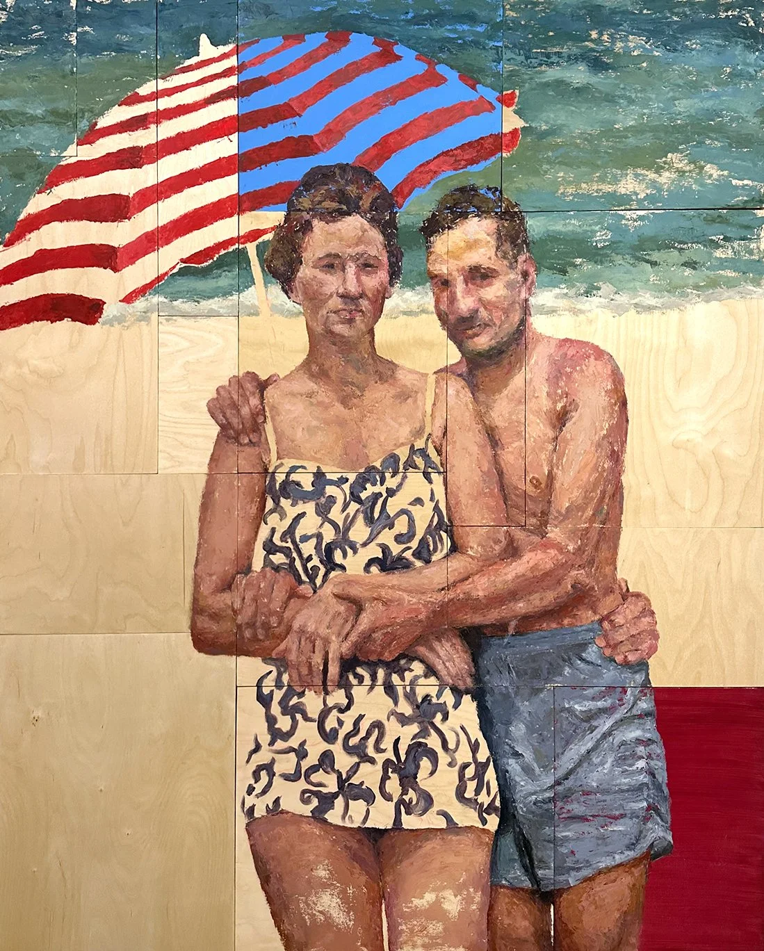   What we know is provisional,  2023, Oil on multiple wood panels, 72 x 58 inches 