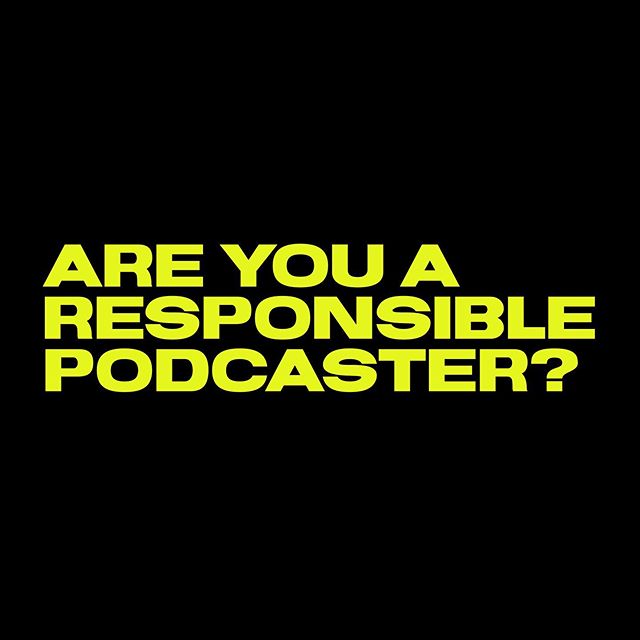 Are you a responsible podcaster? The opportunity to share your voice with the world can be exciting but it should also be thoughtful. The December @womeninpodcasting is focused on making you a responsible podcaster. What is your responsibility to you