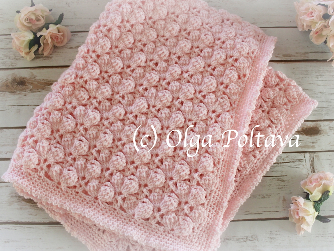 Pink Marshmallows Baby Blanket  