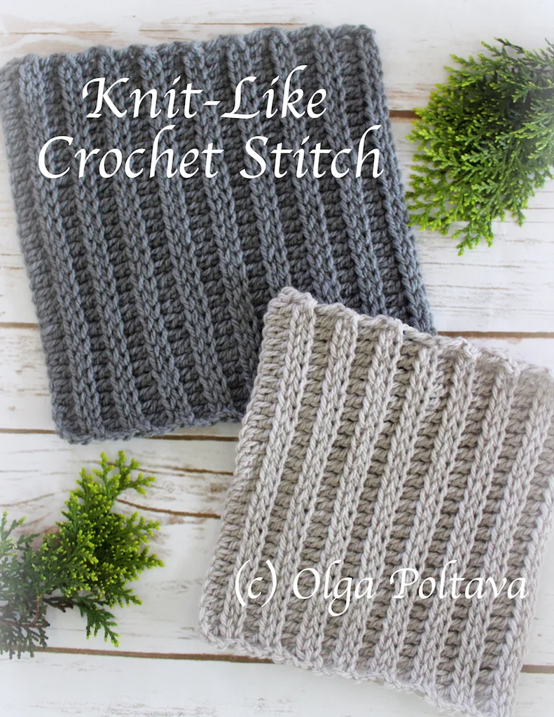 Knit-Looking Crochet Stitch 