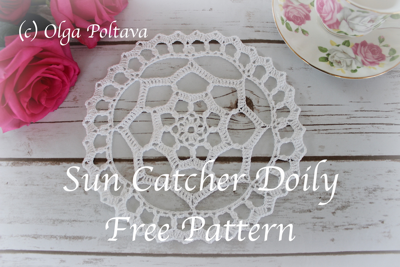 Sun Catcher Doily, Free Crochet Pattern  