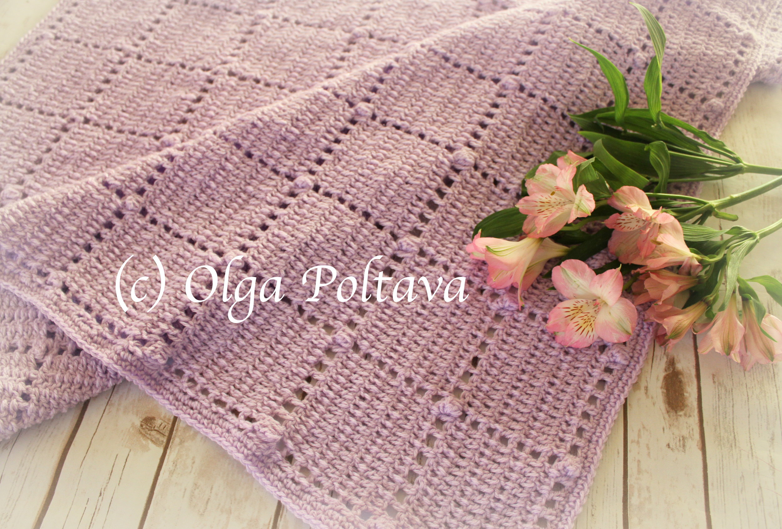 Popcorn Stitch Crochet Blanket Blackberry Stitch Baby Blanket Free
