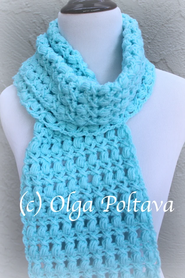 Bulky Quick Puff Stitch: Crochet pattern