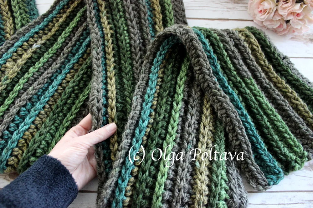 Crochet Muffler for Women Men and Children Olga Poltava