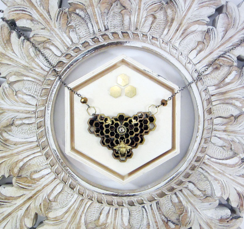 Heart of the Hive Honeycomb Necklace