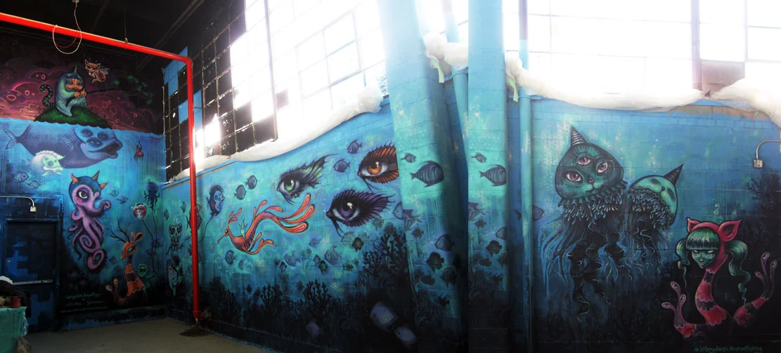 The Deep End (collab mural w/ Jenn Brisson) NYC