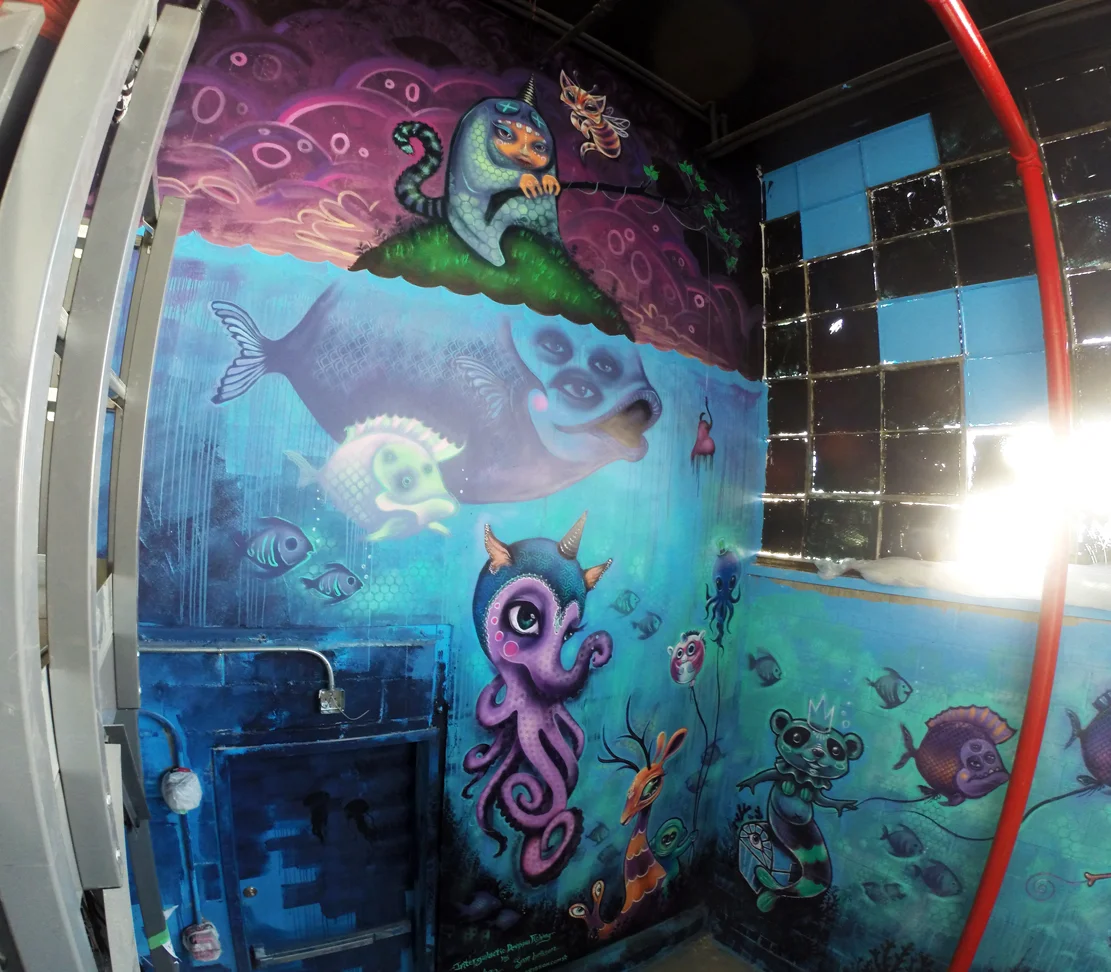 The Deep End (collab mural w/ Jenn Brisson) NYC