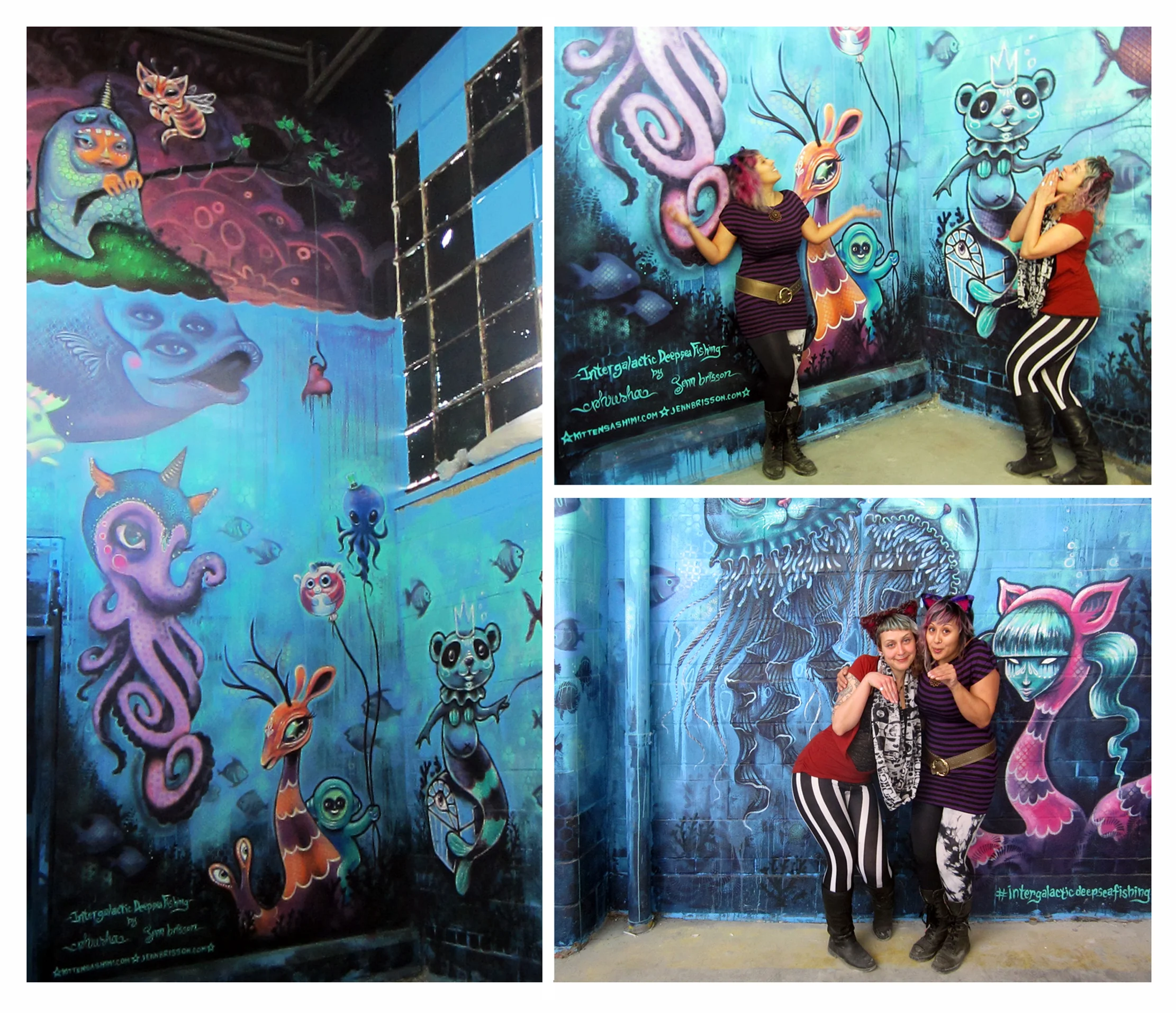 The Deep End (collab mural w/ Jenn Brisson) NYC