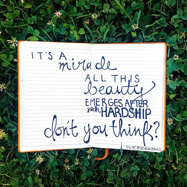 This quote is from an impactful WWII story centered around a strong trio of women who survived the unthinkable. We&rsquo;ve been recommending this book to other bookworms left and right.
*
Anyone recognize where it&rsquo;s from?
*
#quotes #calligraph