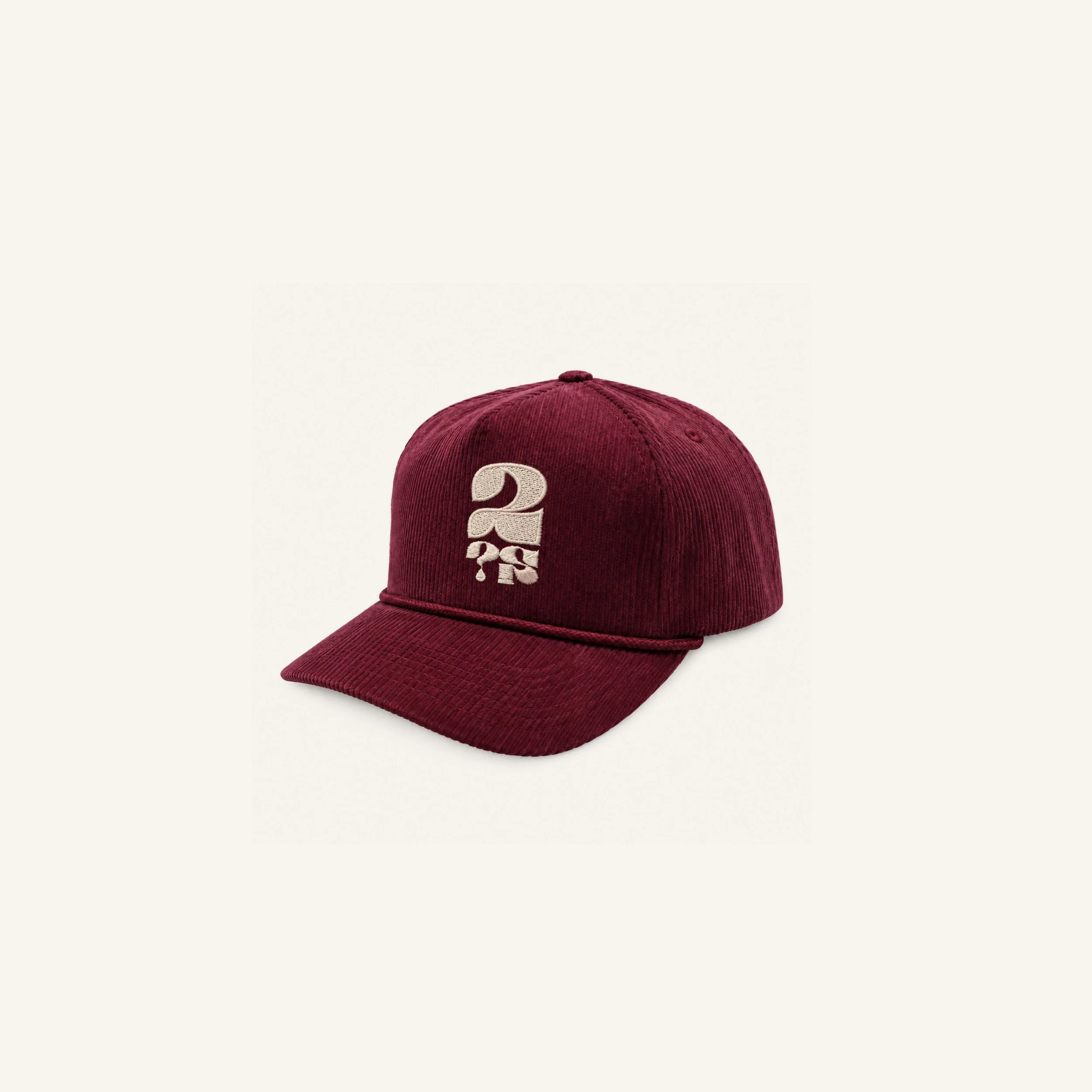 Two Questions Mark — Burgundy Cord