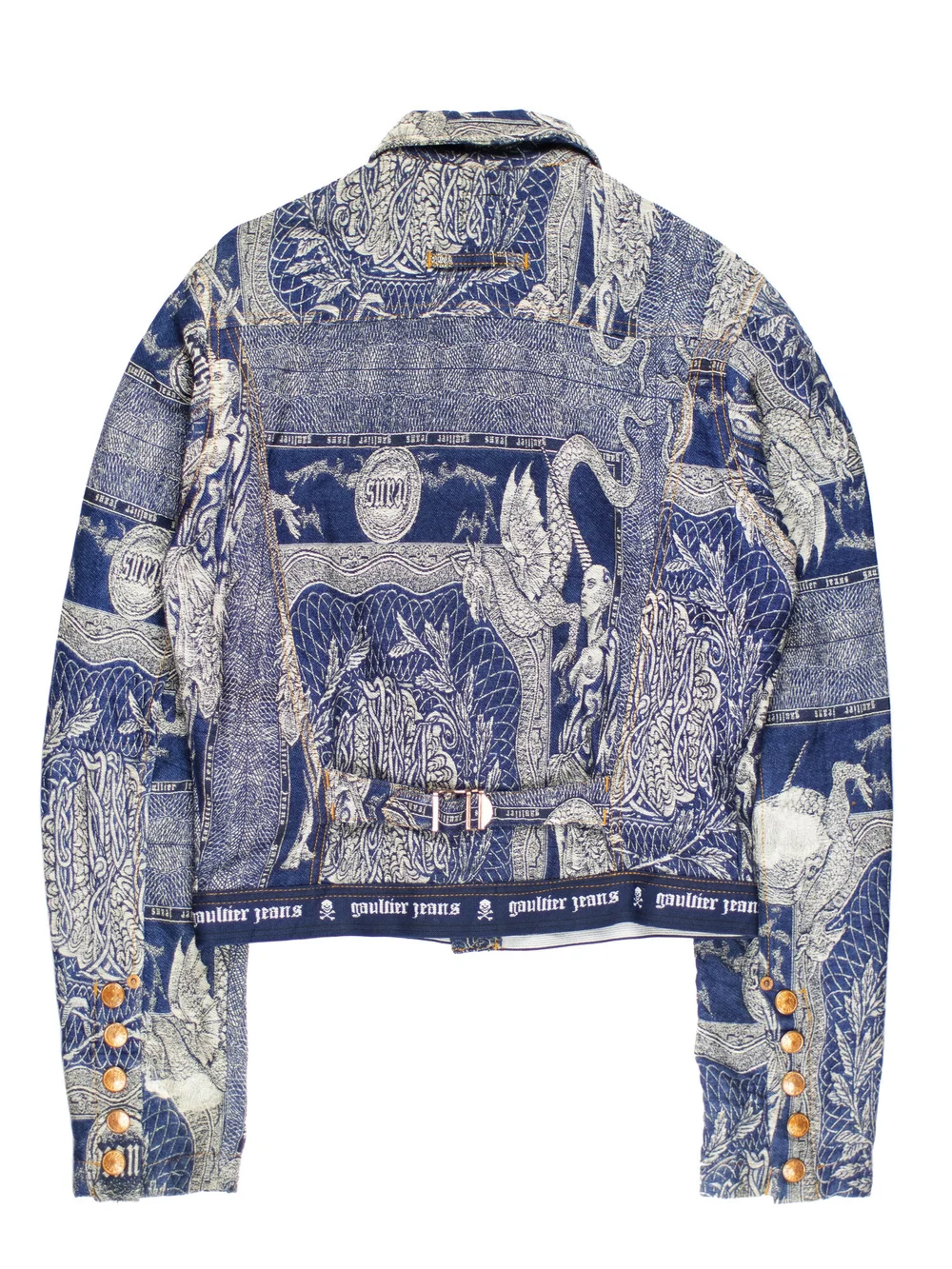 Jean Paul Gaultier AW1994 Jacquard Tattoo Trucker Jacket 