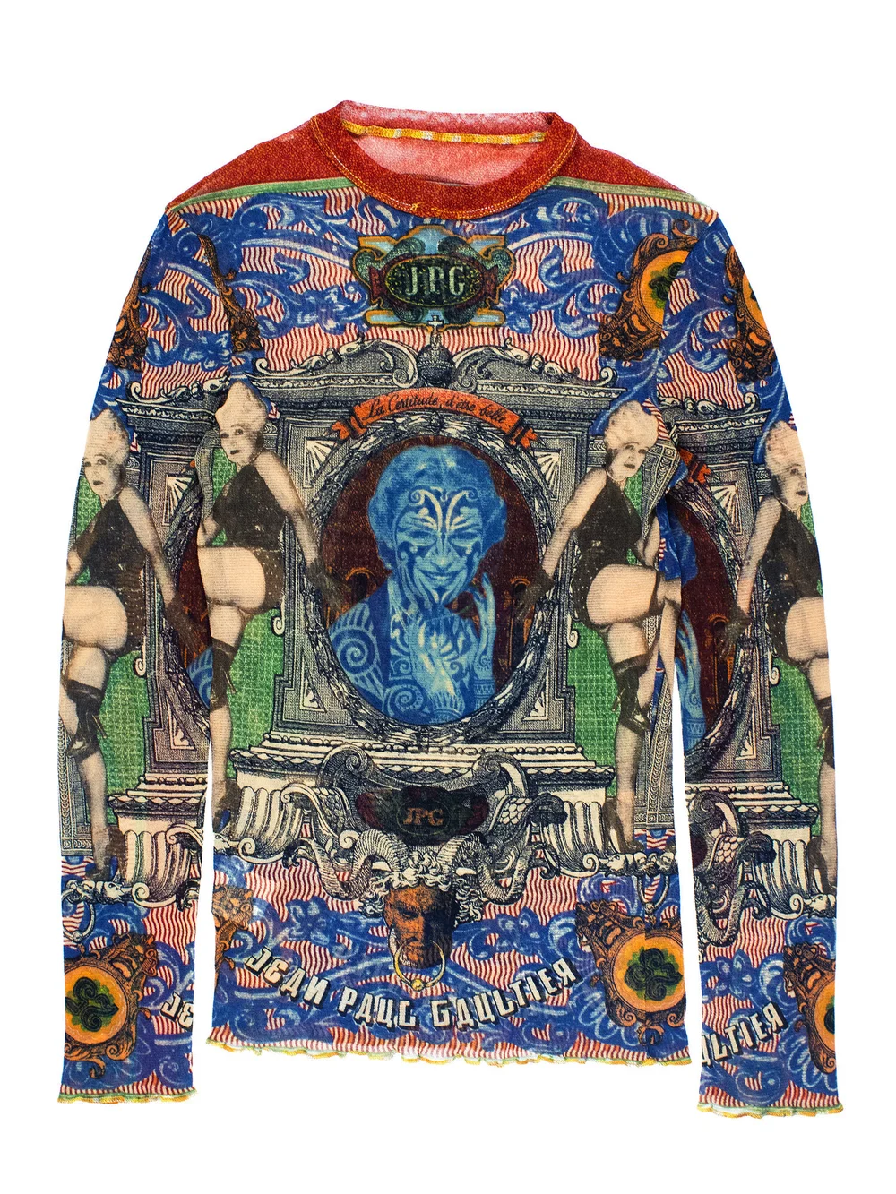 jean paul gaultier tattoo 青かっ コレクション ロングtシャツ