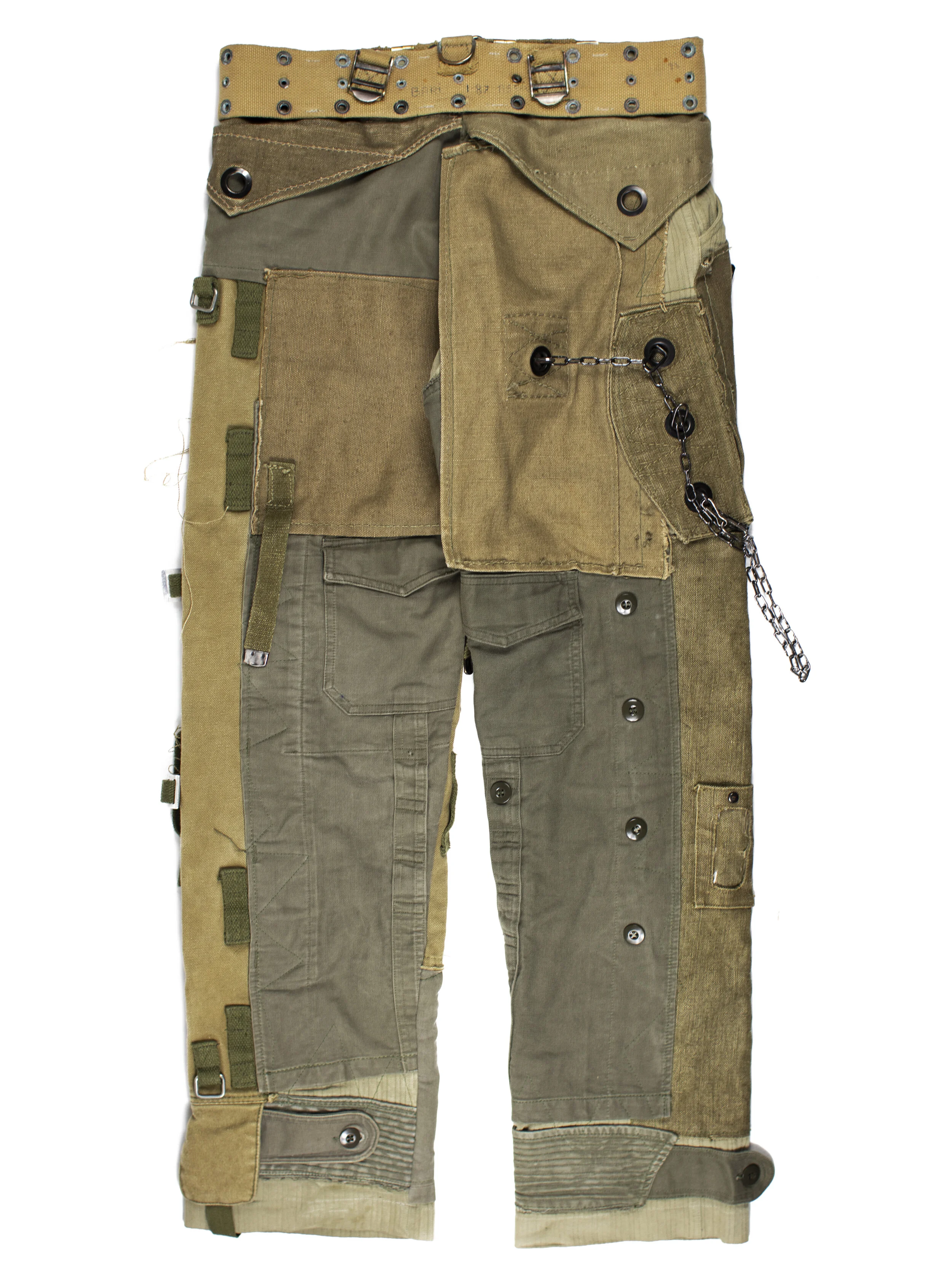 goar archive strapped oil pants strapped oil pants S flare Oil