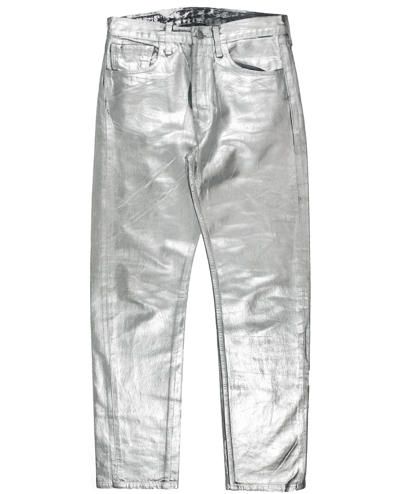 Martin Margiela Artisanal Silver Painted Denim