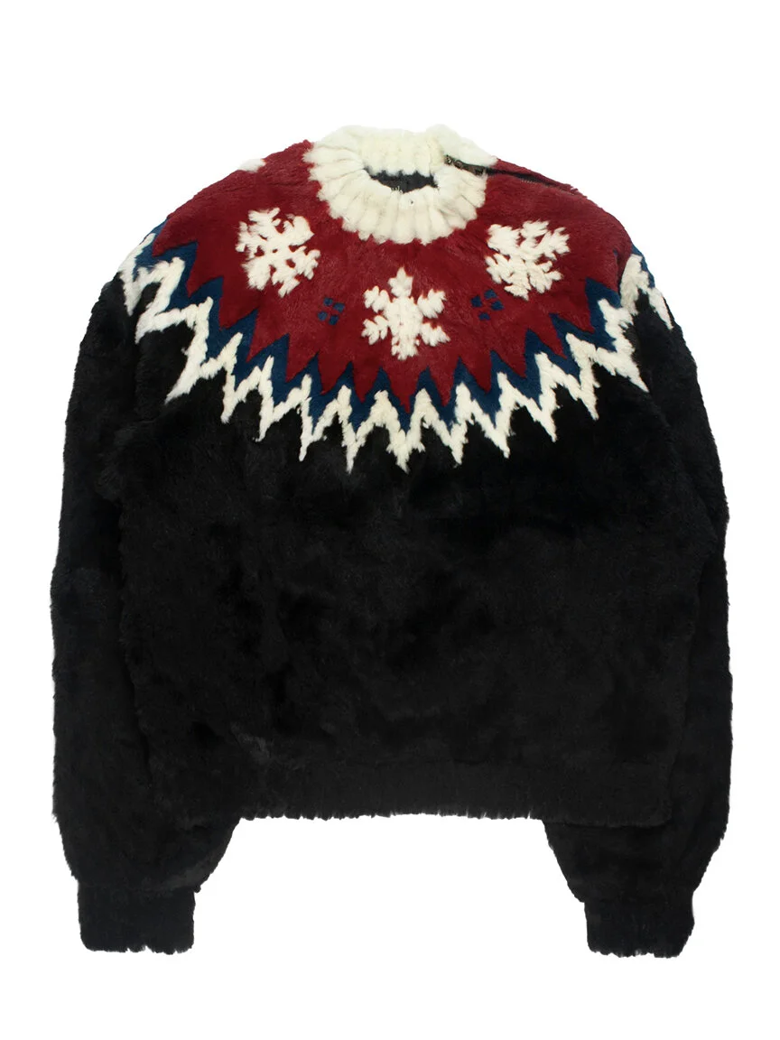 Jean Paul Gaultier AW1999 Rabbit Fur Nordic Sweater