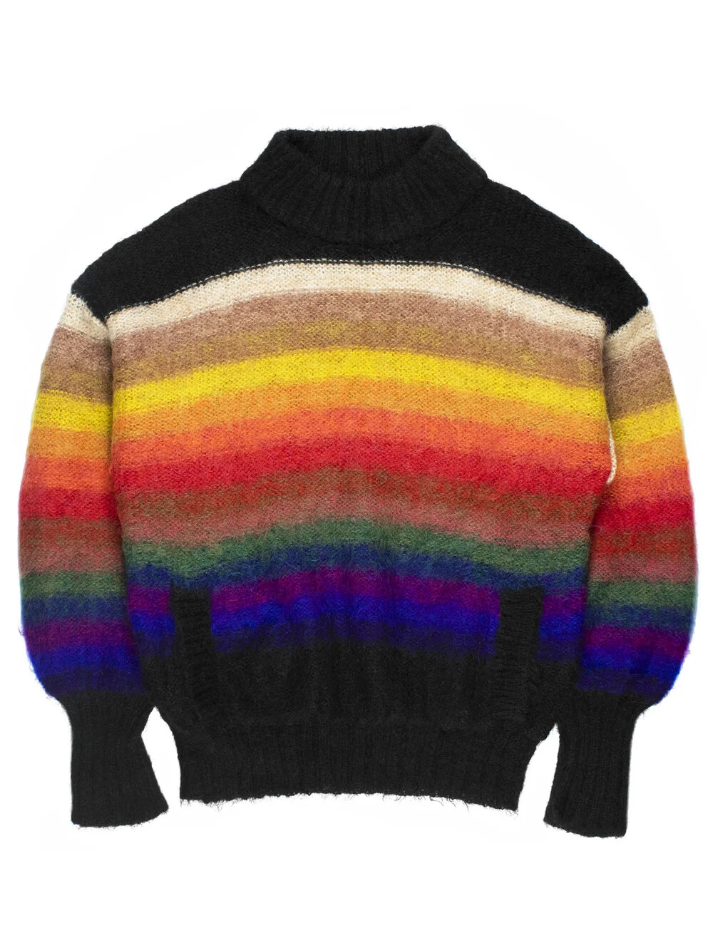 Kansai Yamamoto Multicolored Mohair Sweater