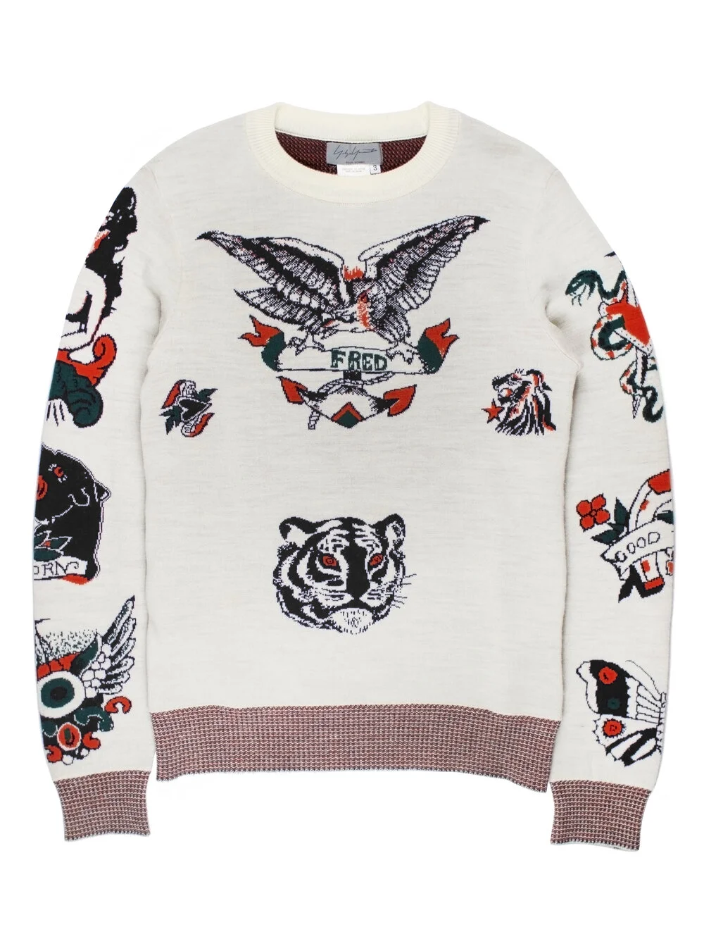 Yohji Yamamoto Pour Homme AW2003 Tattoo Sweater