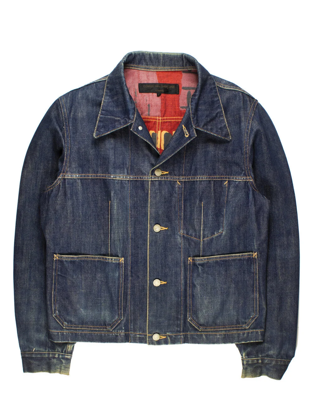 Comme des Garçons Homme AW2002 Reversible Painted Cuba Jacket 
