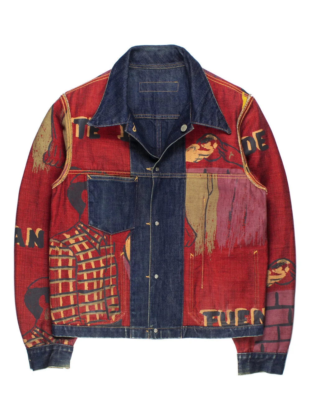 Comme des Garçons Homme AW2002 Reversible Painted Cuba Jacket 