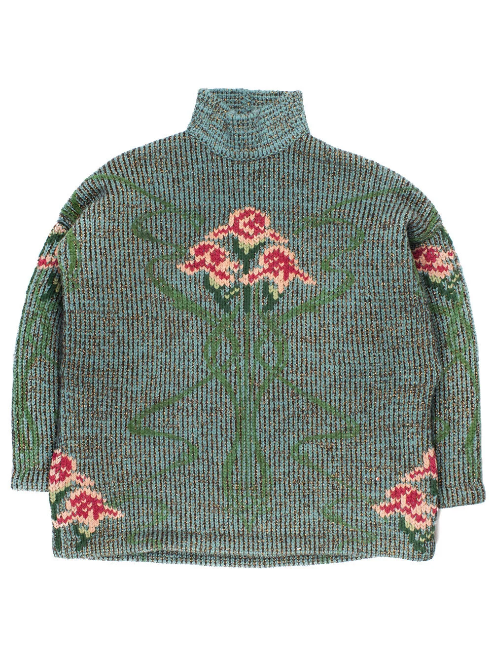 Jean Paul Gaultier AW1984 Lurex Floral Sweater