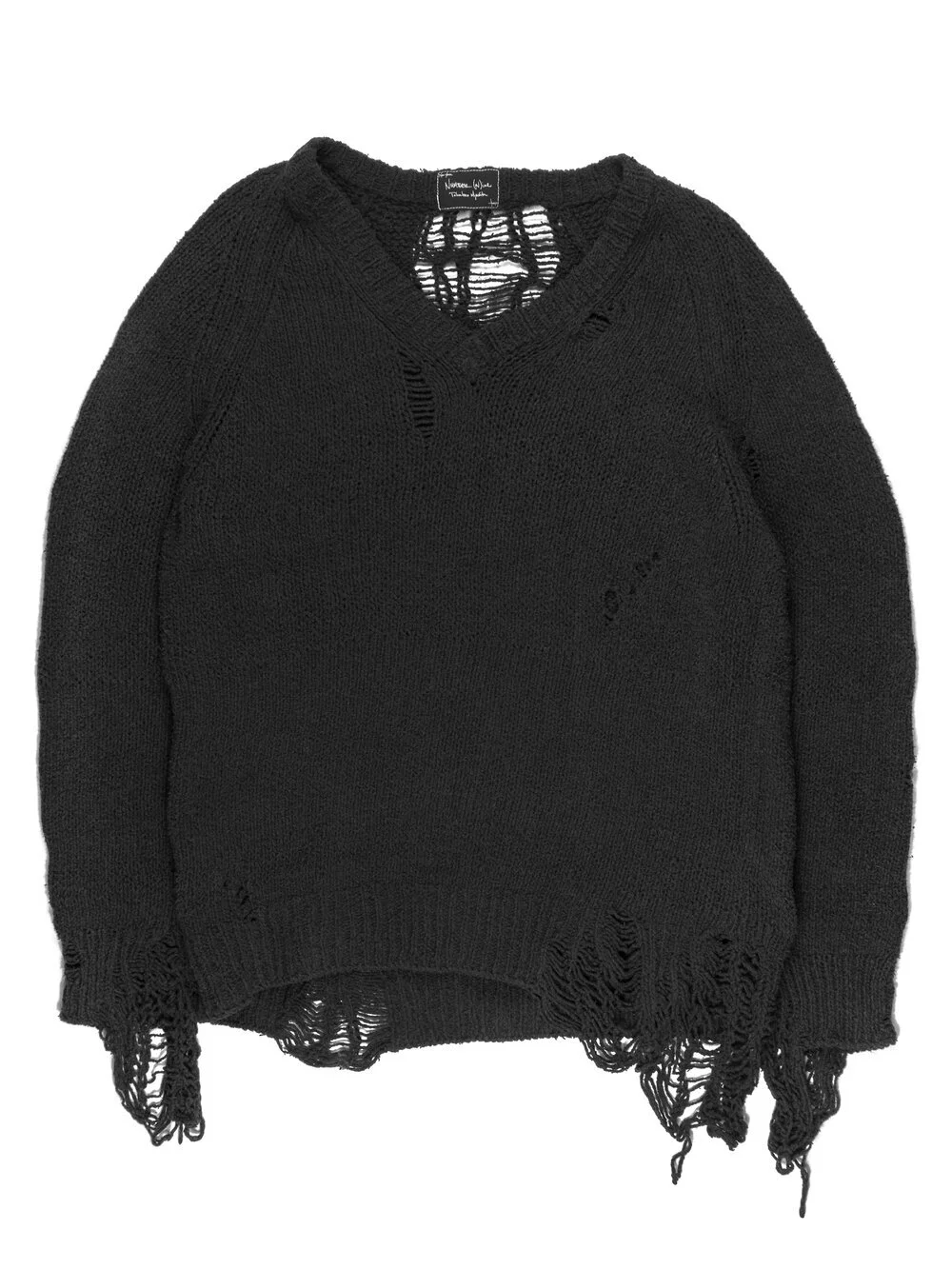 Number (N)ine SS/AW2003 Destroyed Grunge Sweater — Middleman Store Number (N)ine SS/AW2003 Destroyed Grunge Sweater — Middleman Store
