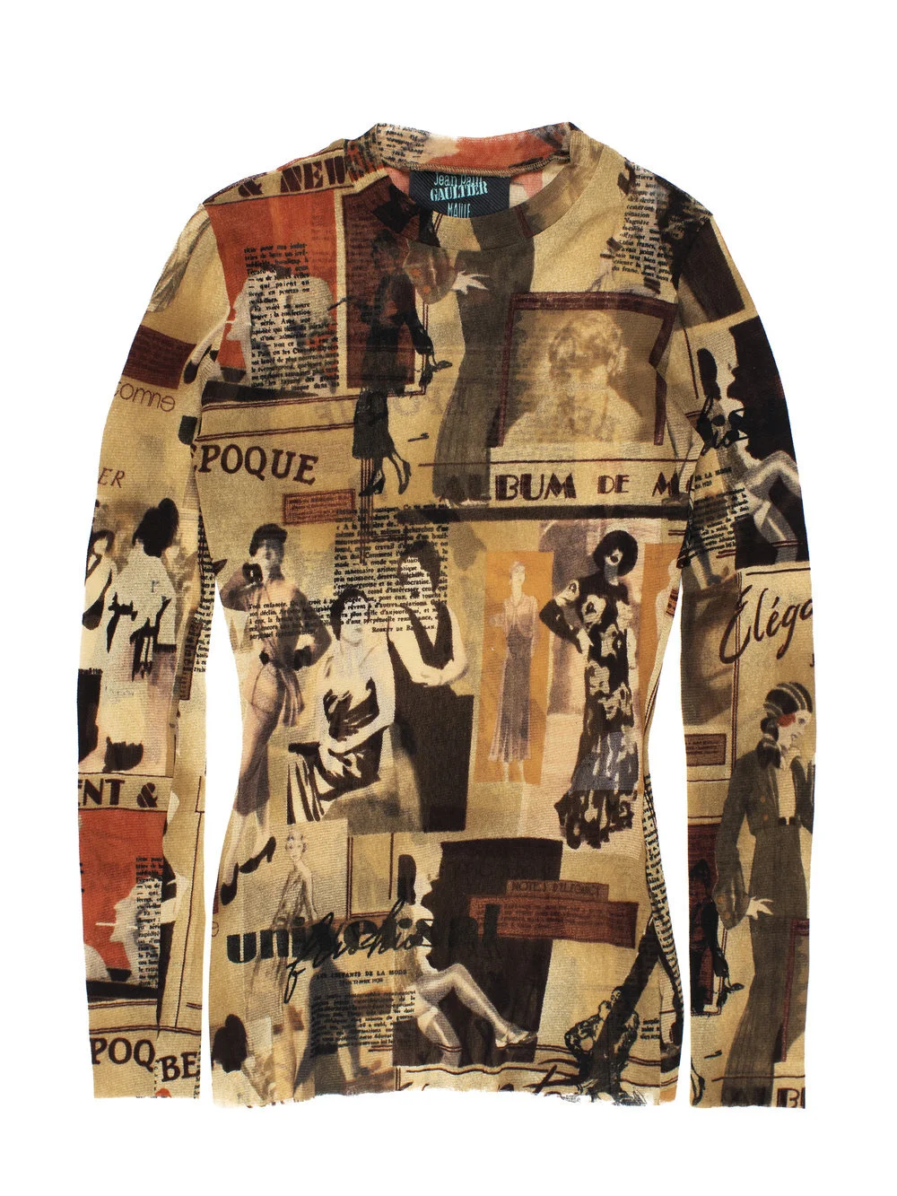 Jean Paul Gaultier SS1996 French Tattoo Top