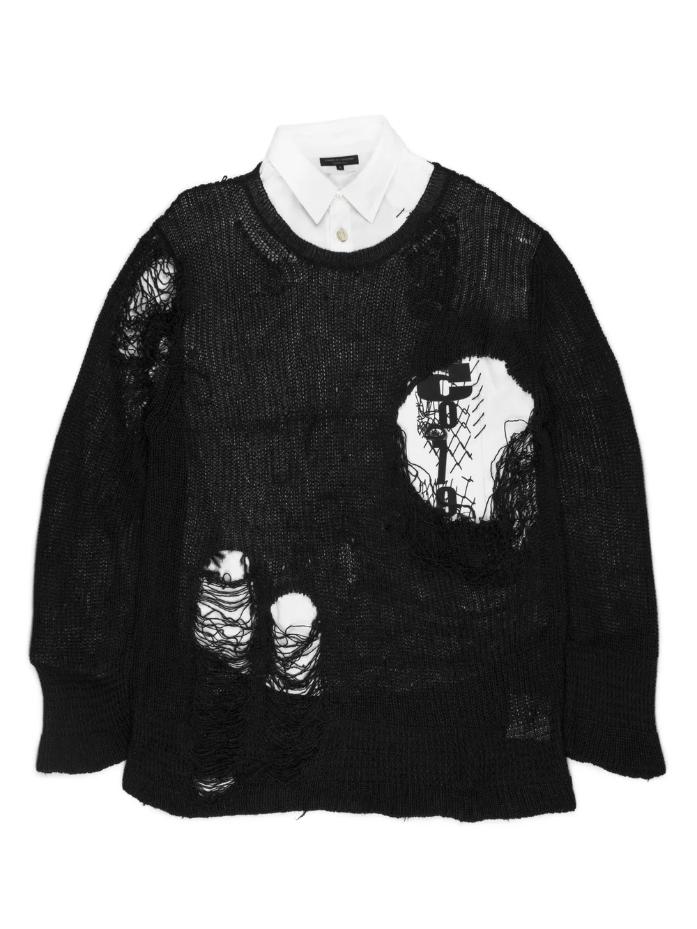 Comme des Garçons Homme Plus SS2009 Oversized Distressed Sweater 