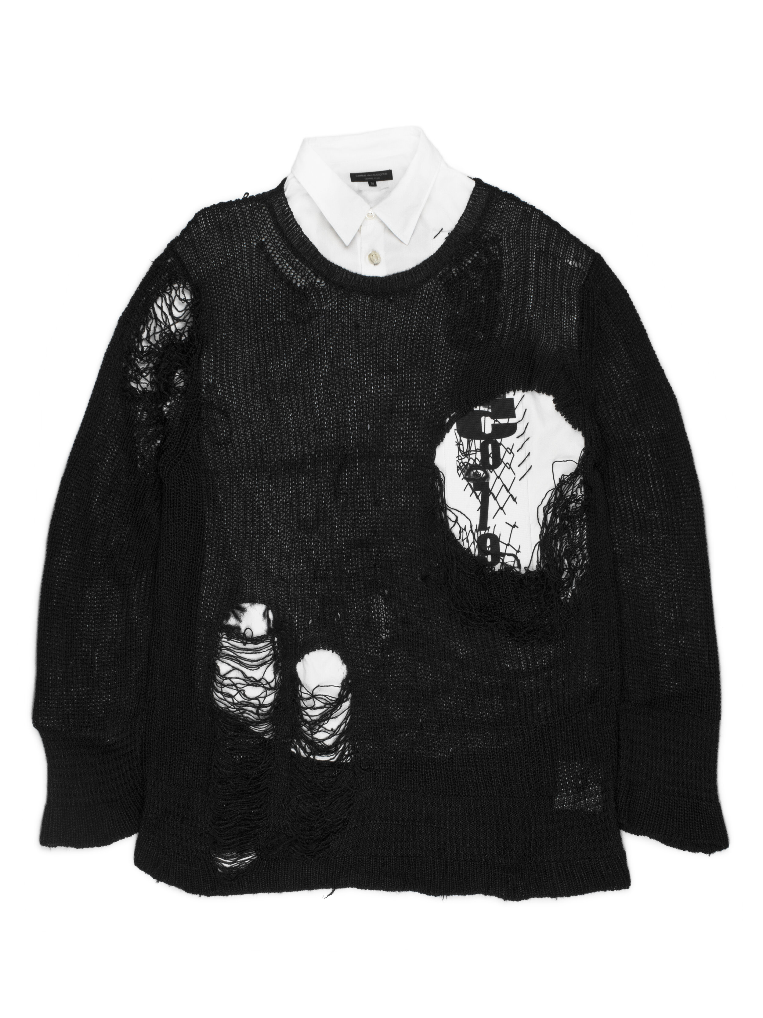 Comme des Garçons Homme Plus SS2009 Oversized Distressed Sweater