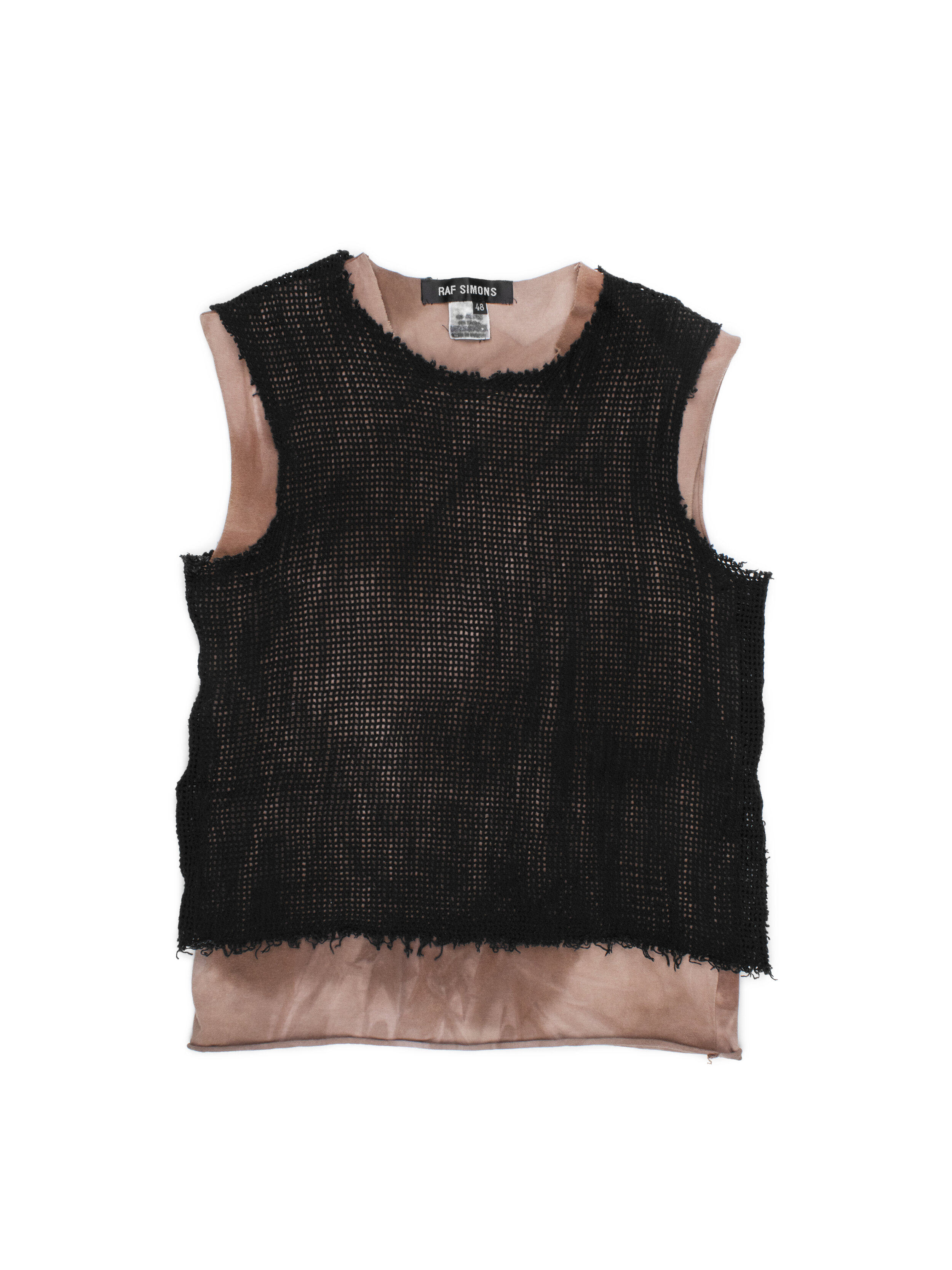 Raf Simons SS1999 Mesh Layered Tank Top