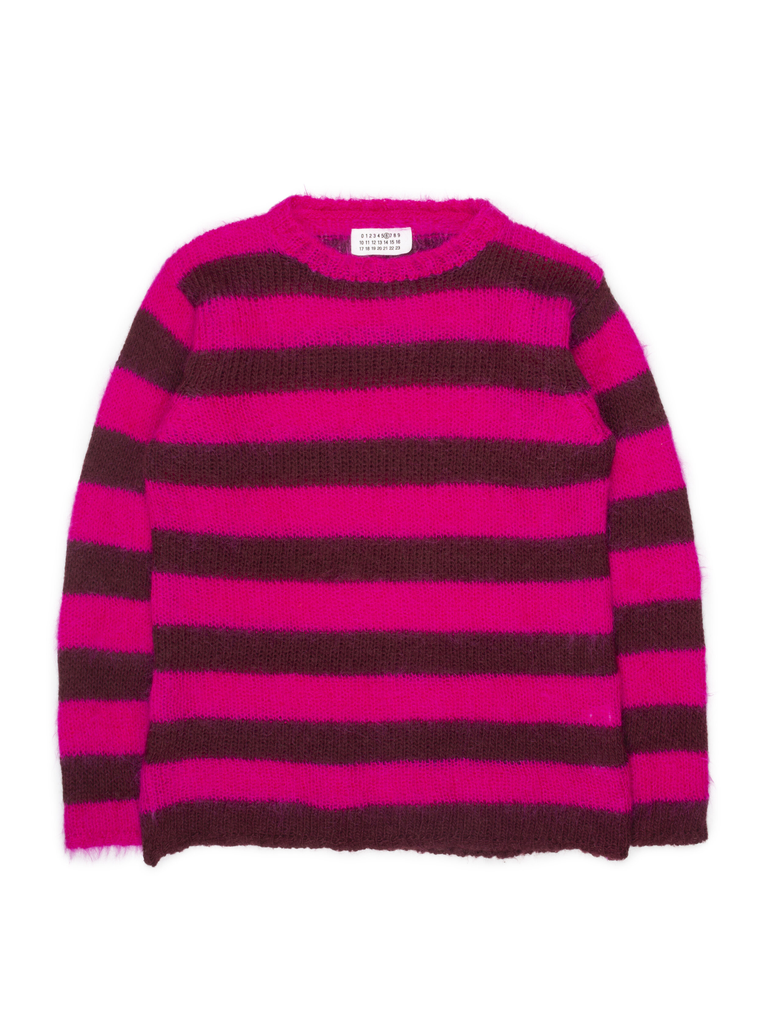 Martin Margiela Miss Deanna Striped Mohair Sweater