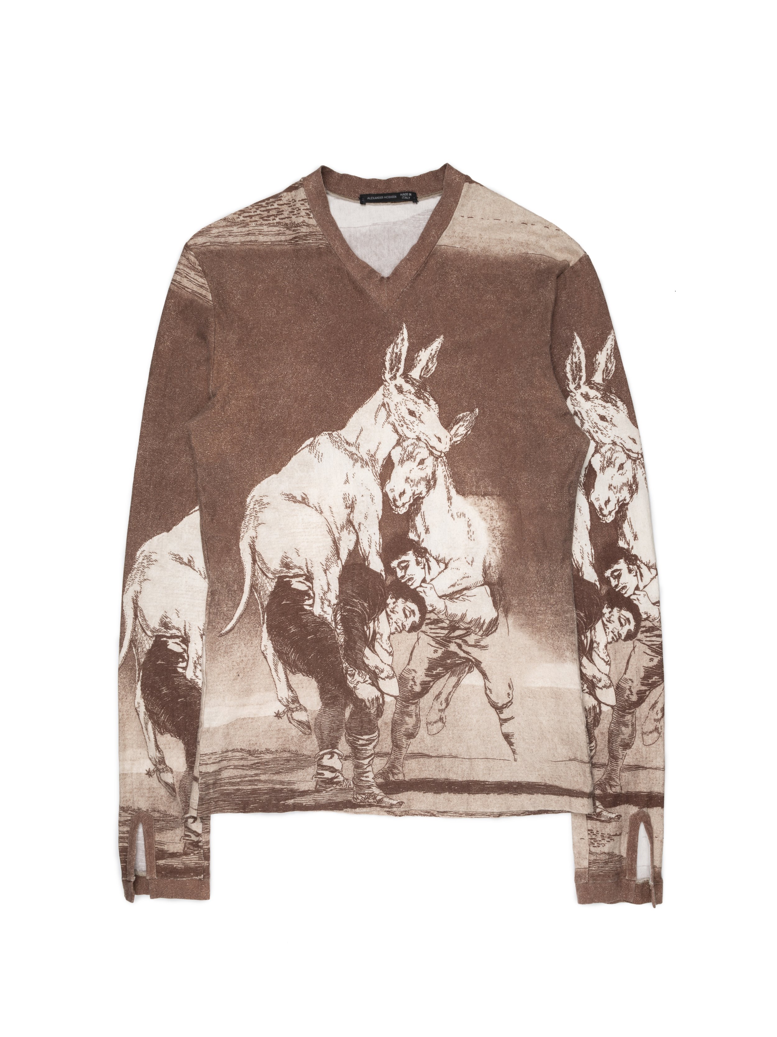 Alexander McQueen '90s Francisco Goya "Tu Que No Puedes" Shirt