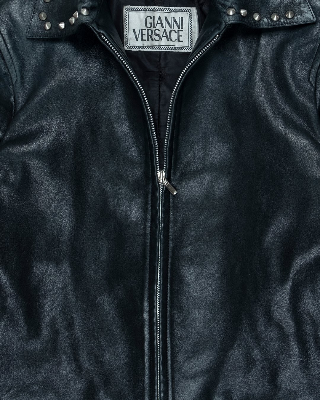 Gianni Versace Studded Leather Jacket — Middleman Store