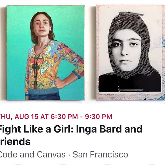 &quot;Fight Like a Girl&quot; is an art event that imagines what it would be like if women were empowered and amplified rather than objectified by culture. 
The show will feature a new series of paintings by @ingabard , photo installations by Nasim M