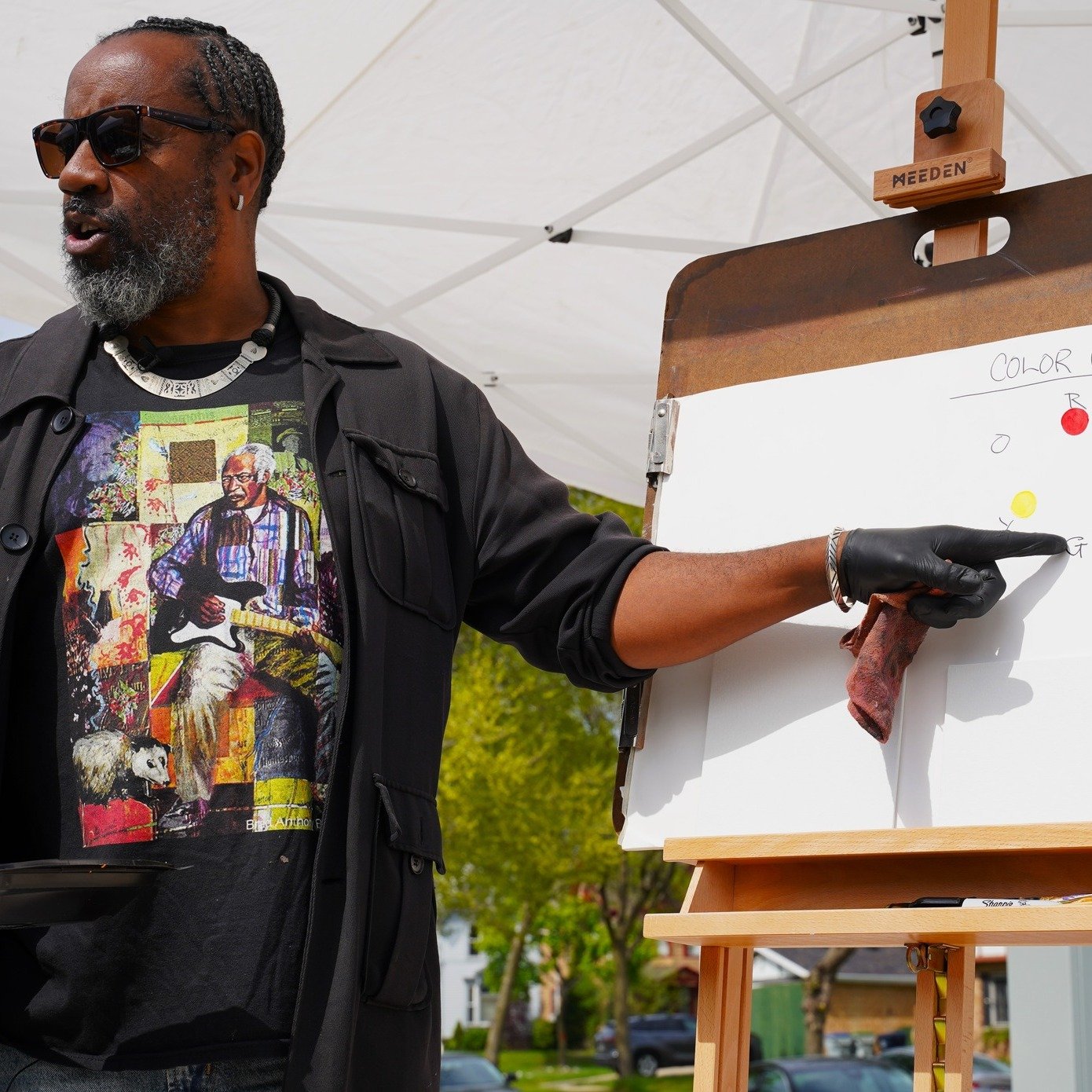#tbt to last year's Art in the Park with artist, Brad Bernard 🎨 (@community_arts_and_funk)

Don't forget, Saturday, May 11th will be our first event at The New State Music Park!