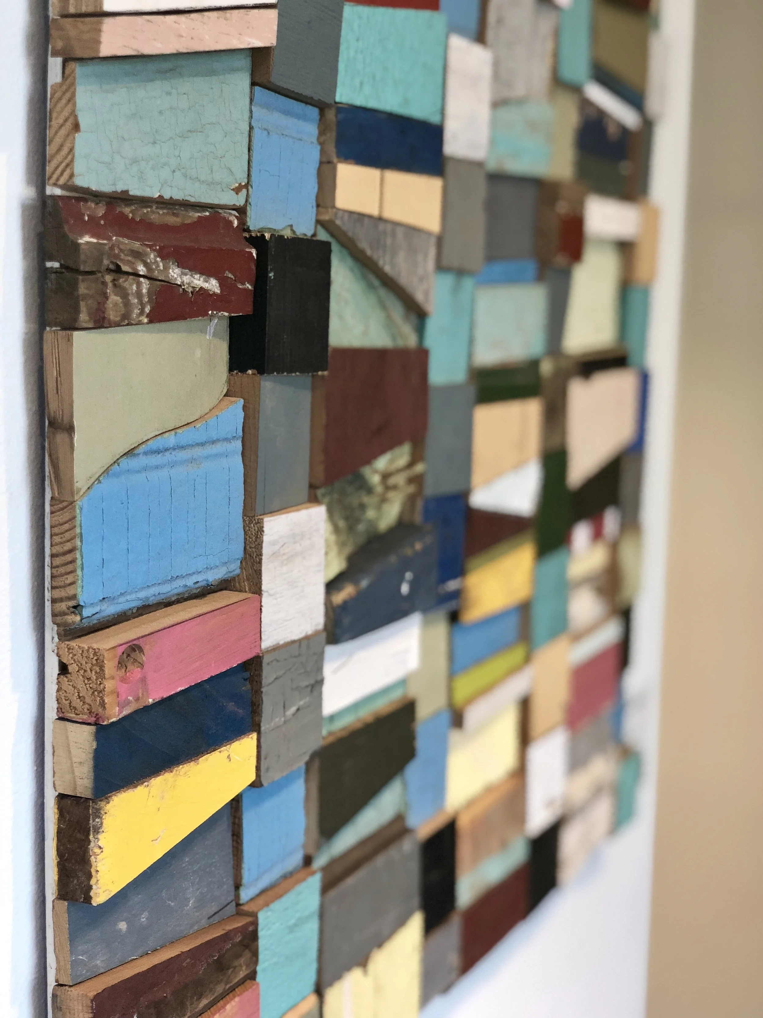 Another random highlight was visiting the San Juan Museum of Art . This piece is made from salvaged wood from Hurricane Sandy.