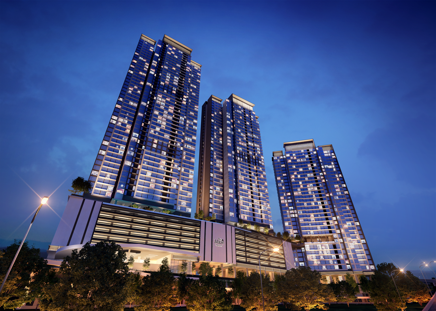 1 Maple Night View Facade.PNG