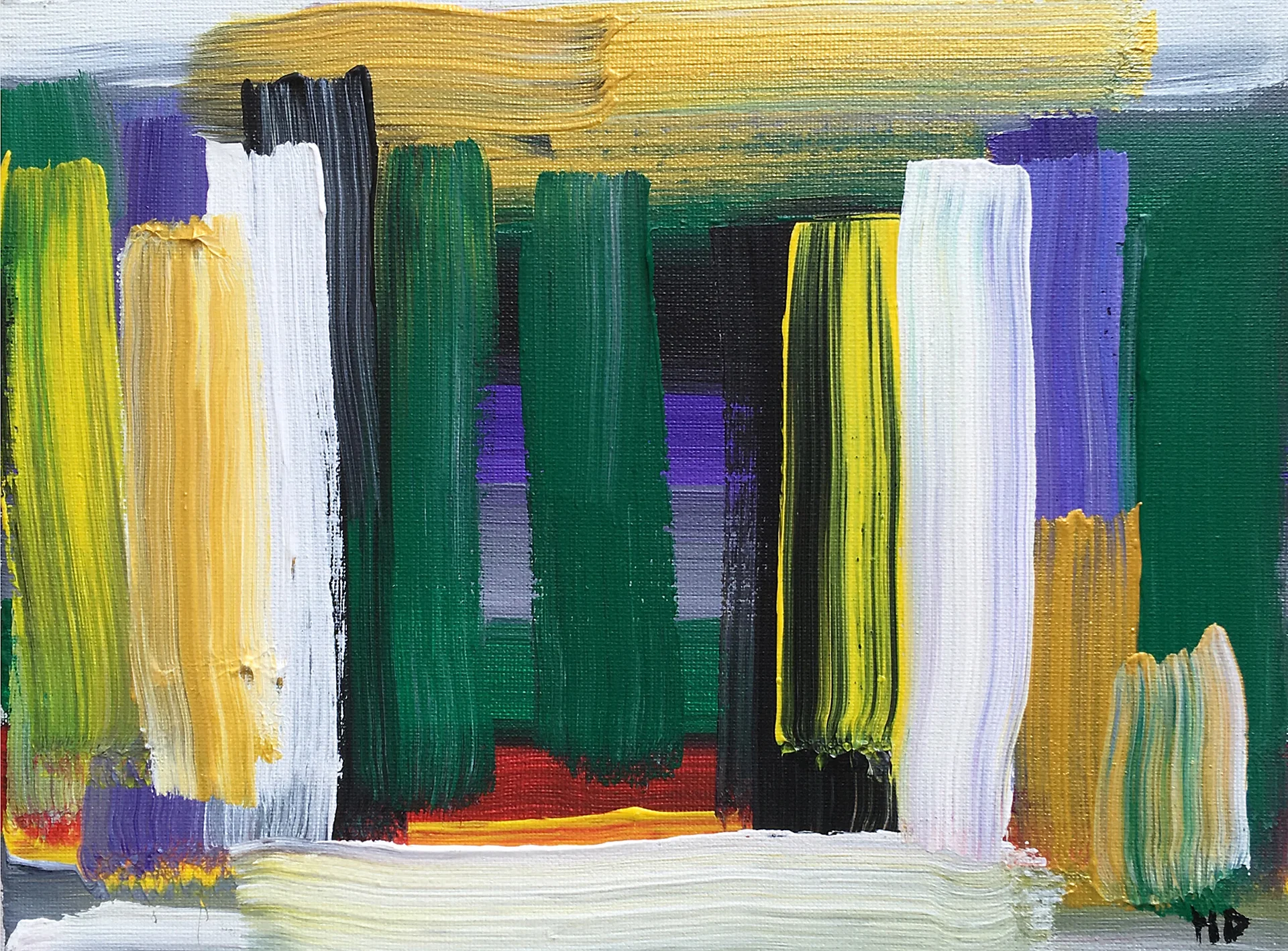 Temple oil on canvas £700 30 by 40 cm