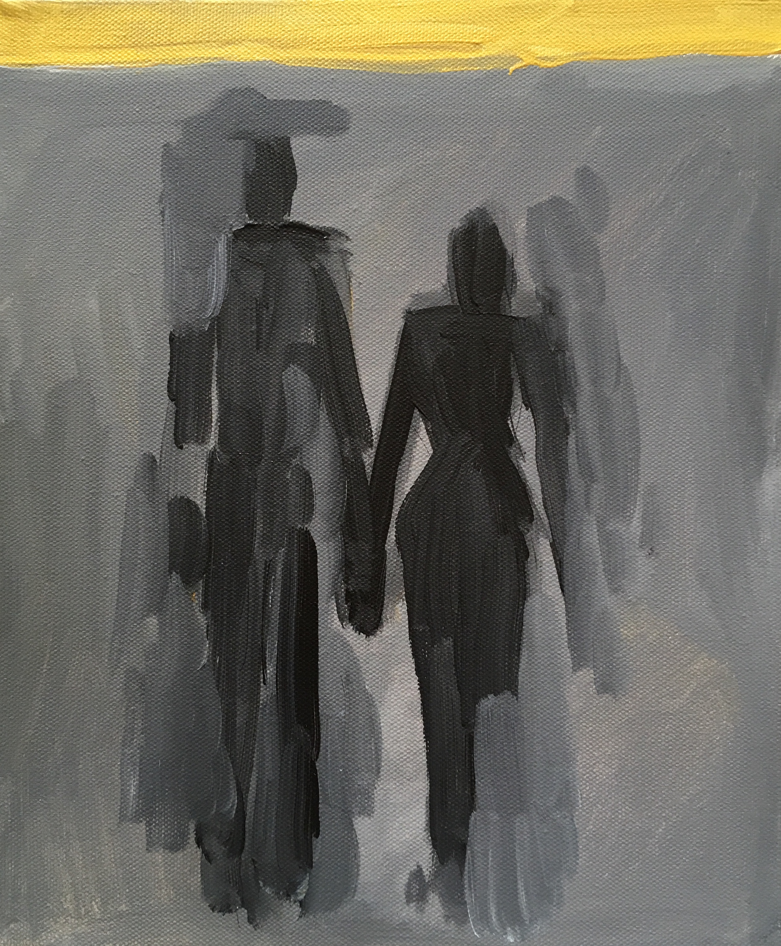 Under heaven acrylic on canvas £650 26 30by1.5 cm