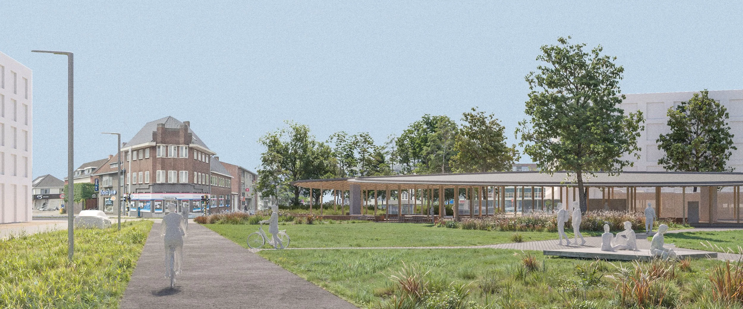 De groene, open weide wordt een echte ontmoetingsplek.